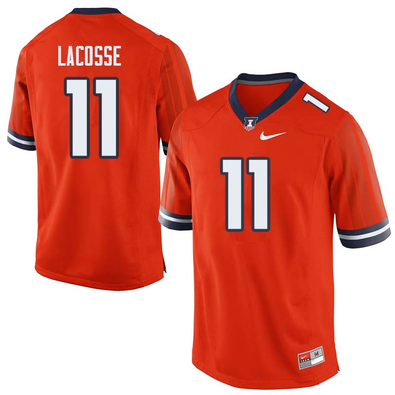 Men #11 Matt LaCosse Illinois Fighting Illini College Football Jerseys Sale-Orange